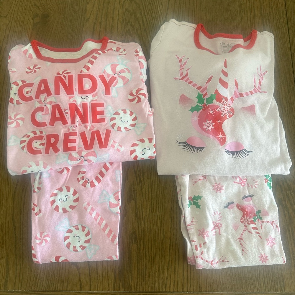 Girls Christmas pajamas, 2 sets
